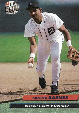 1992 Fleer Ultra Baseball Card #358 Skeeter Barnes