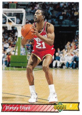 1992-93 Upper Deck Basketball Card #194 Sleepy Floyd