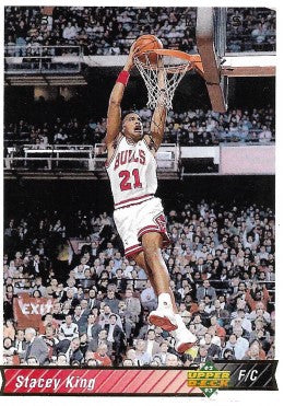 1992-93 Upper Deck Basketball Card #285 Stacey King