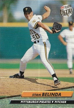 1992 Fleer Ultra Baseball Card #550 Stan Belinda
