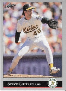 1992 Leaf Baseball Card #32 Steve Chitren