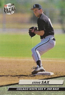 1992 Fleer Ultra Baseball Card #341 Steve Sax