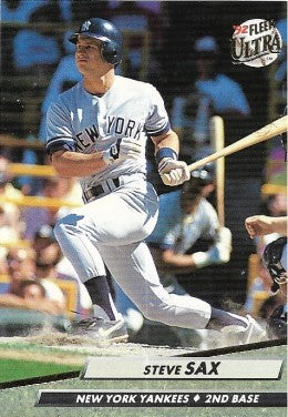 1992 Fleer Ultra Baseball Card #108 Steve Sax