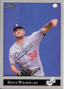 1992 Leaf Baseball Card #161 Steve Wilson