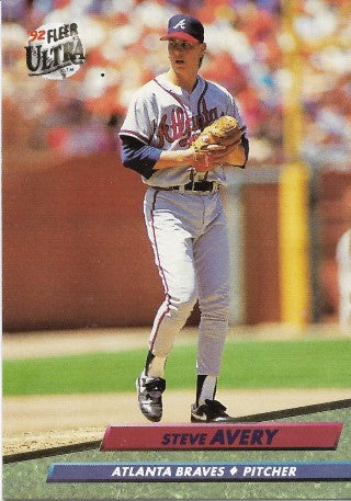 1992 Fleer Ultra Baseball Card #157 Steve Avery