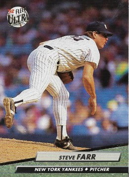 1992 Fleer Ultra Baseball Card #405 Steve Farr