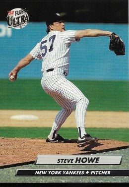 1992 Fleer Ultra Baseball Card #408 Steve Howe