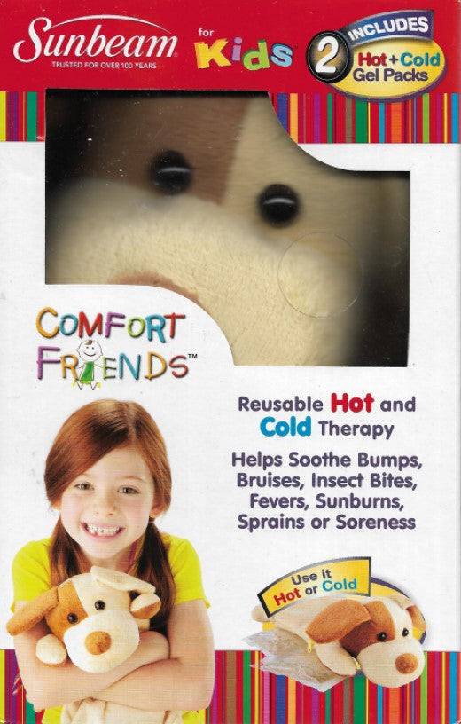 Sunbeam Comfort Friends Hot/Cold Packs with Plush PUPPY Cover