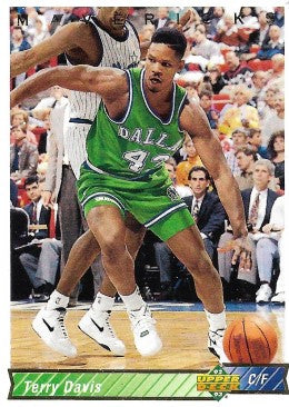 1992-93 Upper Deck Basketball Card #92 Terry Davis