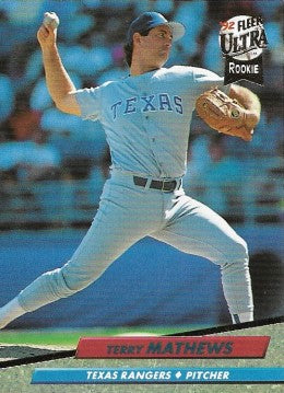 1992 Fleer Ultra Baseball Card #135 Terry Mathews