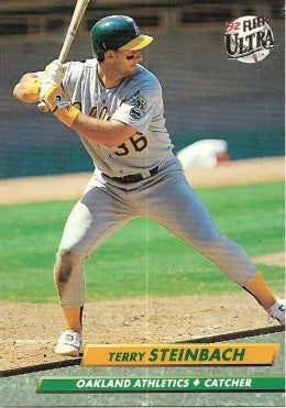 1992 Fleer Ultra Baseball Card #116 Terry Steinbach