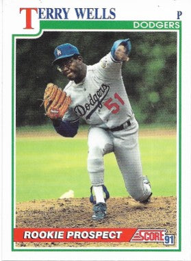 1991 Score Baseball Card #359 Terry Wells