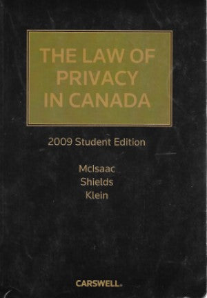 The Law of Privacy In Canada