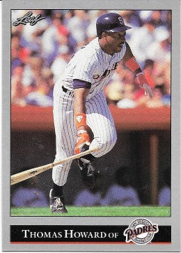 1992 Leaf Baseball Card #84 Thomas Howard
