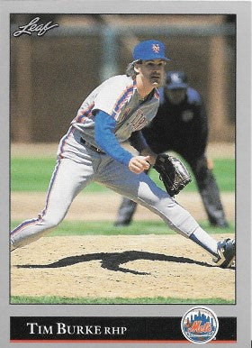 1992 Leaf Baseball Card #44 Tim Burke