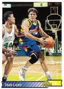 1992-93 Upper Deck Basketball Card #173 Todd Lichti