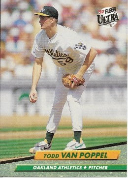 1992 Fleer Ultra Baseball Card #118 Todd Van Poppel