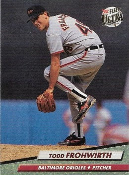 1992 Fleer Ultra Baseball Card #302 Todd Frohwirth