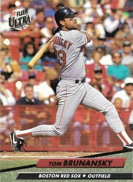 1992 Fleer Ultra Baseball Card #12 Tom Brunansky