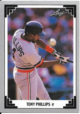 1991 Leaf Baseball Card #4 Tony Phillips