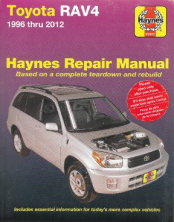 Toyota RAV4 1996-2012 Repair Manual - Front Cover