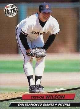 1992 Fleer Ultra Baseball Card #297 Trevor Wilson