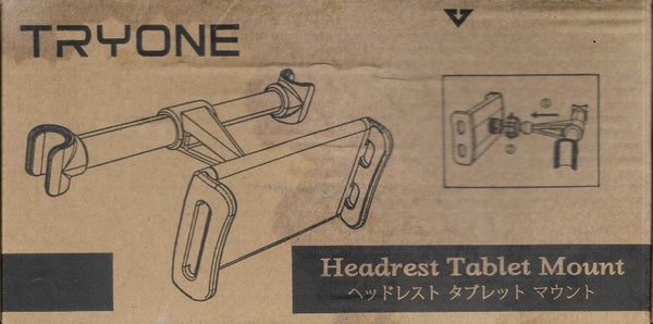 Tryone Car Headrest Mount Tablet/ Smartphones Holder 4.7"-10.5" Dia Length