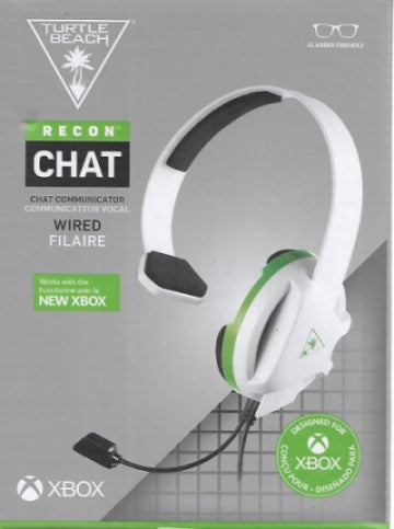 Turtle Beach Recon Chat Gaming Headset for Xbox One, White