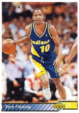 1992-93 Upper Deck Basketball Card #165 Vern Fleming