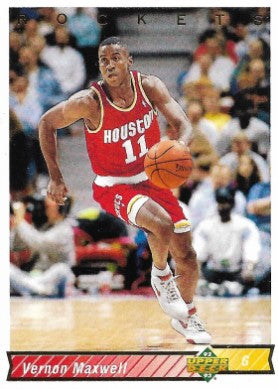 1992-93 Upper Deck Basketball Card #172 Vernon Maxwell