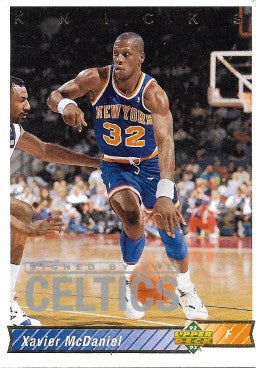 1992-93 Upper Deck Basketball Card #269 Xavier McDaniel