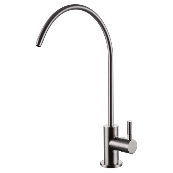 KES Z501C Lead Free Beverage Faucet Drinking Water Filtration System 1/4-Inch Tube, Brushed Stainless Steel