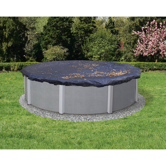 Blue Wave 18-ft Polyethylene Round Leaf and Debris Above Ground Pool Cover