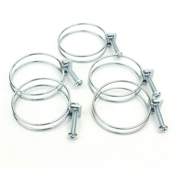 Big Horn 5 Pack 2-1/2 Inch Wire Hose Clamp