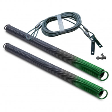 Ideal Security Garage Door Spring, 120 lb 2-Pack with Safety Cables, Green