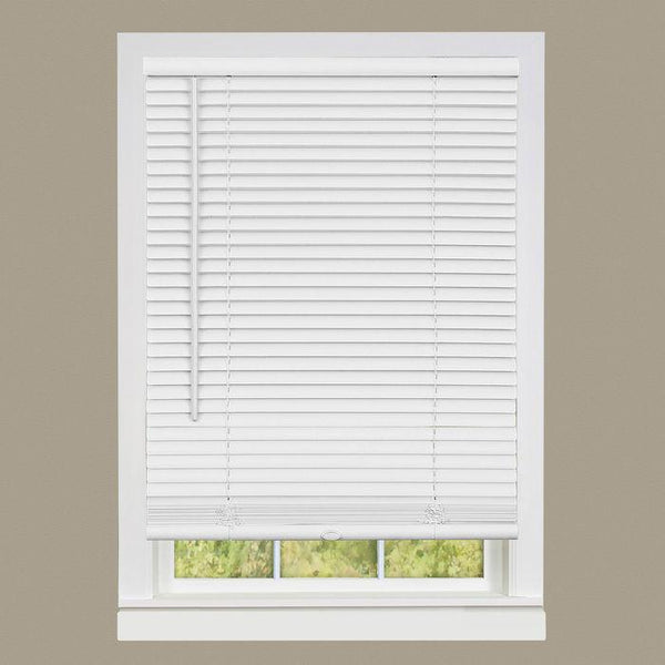 Achim Cordless GII Morningstar 1" Light Filtering Mini Window Blind, White 41 x 64 Inch