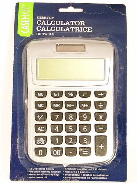 CaseMate Large Display Desktop Calculator