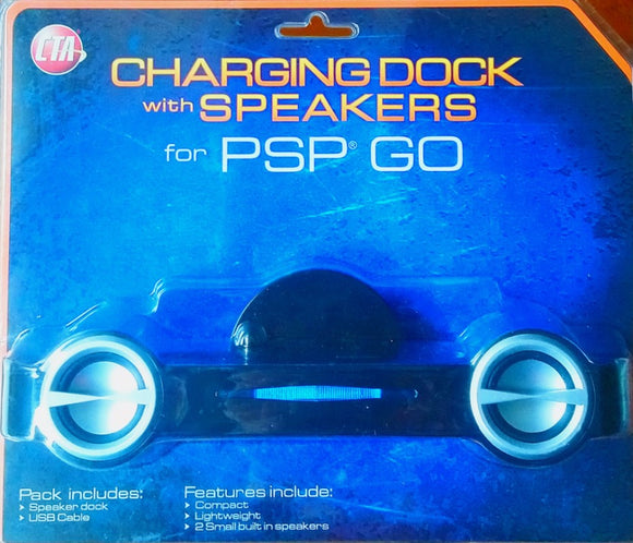 CTA Charging Dock with Speaker for PSP Go