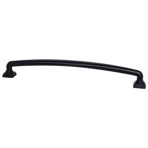 Berenson 224 mm CC Tailored Traditional Appliance Pull, Matte Black