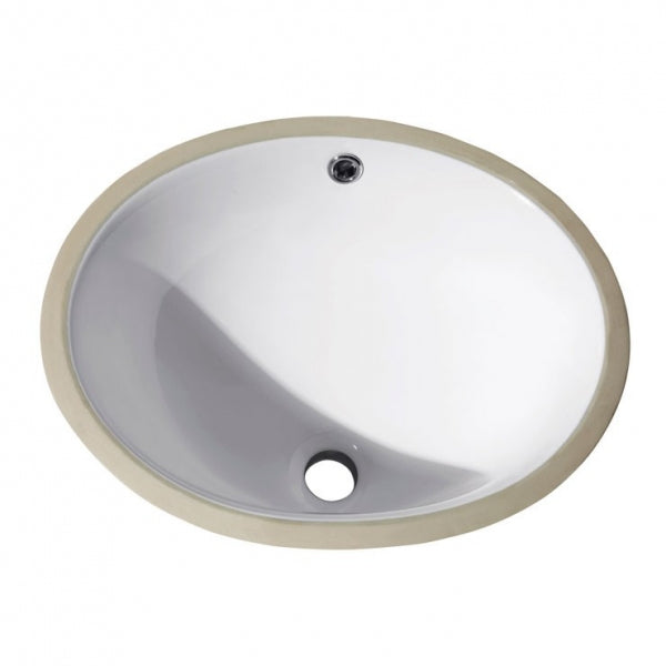Avanity 18” Ceramic Oval Undermount Bathroom Sink