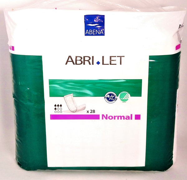 Abena Abri-Let Fluff Incontinence Pads without Barrier, Normal, 28 Count