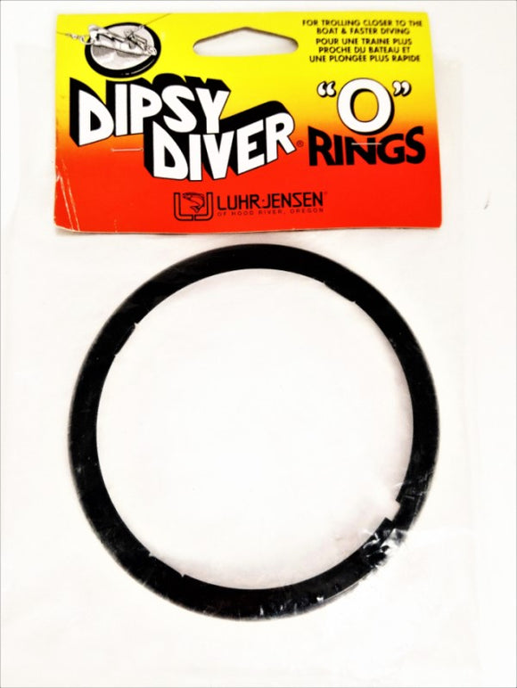 Luhr-Jensen Dipsy Diver O Rings Fishing Lure, Size 001, Black