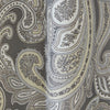 Madison Park Dierdre Cotton Printed Paisley Curtain Panel Gray (50"x84")