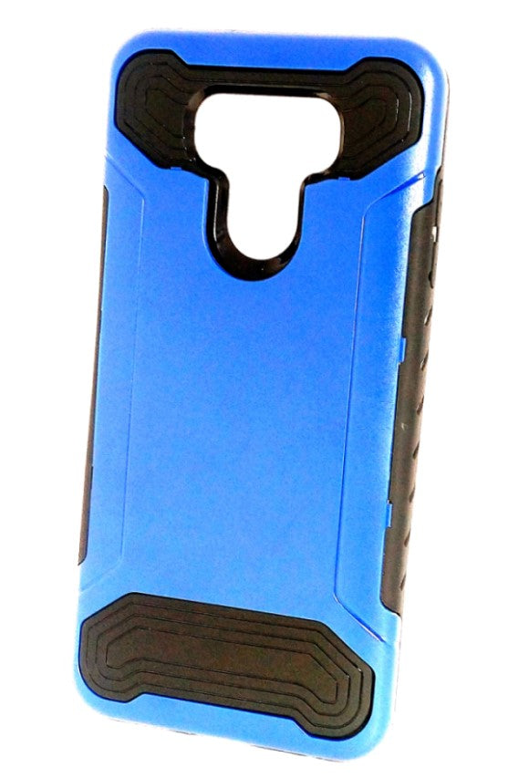 Slim Armor Dual Layer Case For LG G6 Q Hybrid - Dark Blue PC / Black TPU