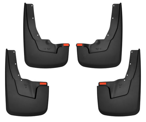 Husky Liners Front & Rear Mud Guards Fits 19-22 Dodge Ram Truck with Fender Flares, 4-pk