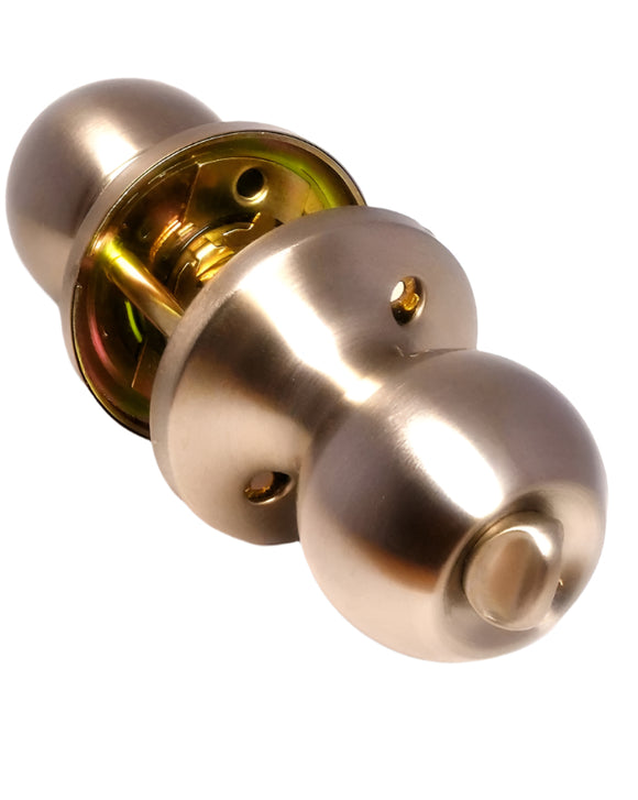 Taymor Privacy Series Gala Style Entry Door Knob, Satin Nickel