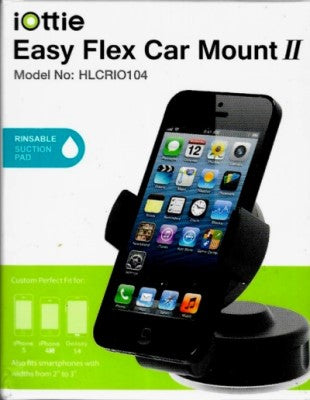 Easy Flex Car Mount 2 Holder Desk Stand for iPhone & Galaxy Smartphones, Black