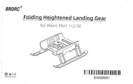 HeiyRC Foldable Landing Gear Extensions for DJI Mini 2 Mavic Mini SE Drone