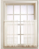 Joy Tier Curtain, 60” W x 24” L 1 pair of tiers, White