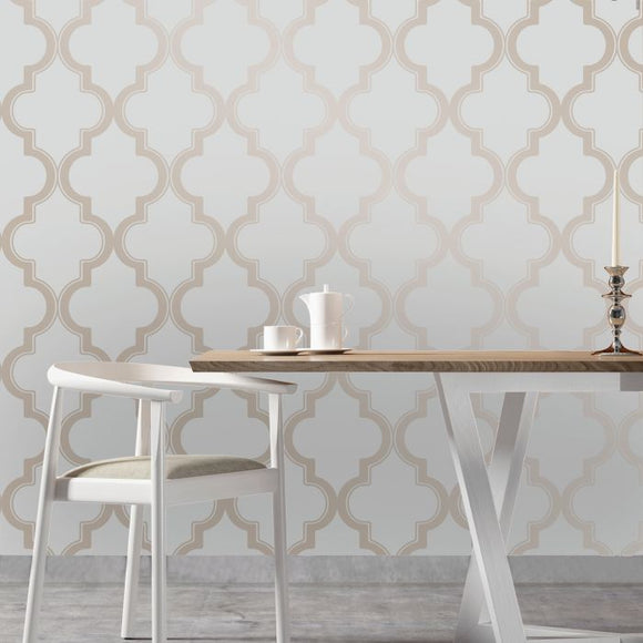 Tempaper Marrakesh Self-Adhesive Removable Wallpaper Bronze/Gray